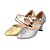رخيصةأون أحذية الرقص-للمرأة أحذية عصرية / صالة الرقص بريّق / جلد كعب كعب مخصص مخصص أحذية الرقص فضة / ذهبي