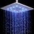 cheap LED Shower Heads-Contemporary Rain Shower Chrome Feature - LED / Rainfall, Shower Head
