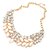 preiswerte Perlenhalskette-Damen Europäisch Halsketten Perle Strass Aleación Halsketten Party Alltag Modeschmuck