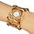 voordelige Armbandhorloges-Dames Luxueuze horloges Armbandhorloge Analoog Kwarts Dames Hol Gegraveerd / Japans
