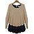 cheap Women&#039;s Blouses &amp; Shirts-Women&#039;s Round Contrast Color Long Sleeve Blouse