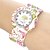 זול שעונים אופנתיים-בגדי ריקוד נשים שעוני אופנה Plastic להקה סרט מצוייר צבעוני