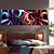 abordables Impressions-Impression sur Toile Ensembles de Toile Abstrait Trois Panneaux Format Horizontal Imprimé Décoration murale Décoration d&#039;intérieur