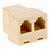 cheap Ethernet Cable-RJ11 Female to 2 Female Adapter Beige