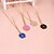 cheap Necklaces-Women&#039;s Pendant Necklaces Alloy Punk White Black Blue Pink Jewelry Party