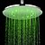 abordables Pommeaux de douche à LED-Chrome terminer le tour 3 couleurs de LED Pomme de douche