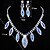 cheap Jewelry Sets-Women&#039;s Jewelry Set Earrings Jewelry Red / Blue For Wedding Party Special Occasion Birthday Gift Engagement / Necklace