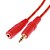 cheap Cable Organizers-3.5mm Stereo M/F Cable Red(1.5M)