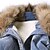 cheap Women&#039;s Outerwear-Women&#039;s Fur Collar Fleece Denim Coat