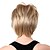 cheap Synthetic Trendy Wigs-Capless Short High Quality Synthetic Golden Blonde Curly Hair Wig Side Bang