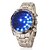 ieftine Ceasuri Elegante-Bărbați Ceas de Mână Piloane de Menținut Carnea LED Oțel inoxidabil Bandă Argint