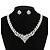 cheap Jewelry Sets-Women&#039;s Cubic Zirconia Jewelry Set Earrings Jewelry Clear For Wedding Party Special Occasion Anniversary Birthday Engagement / Gift / Necklace
