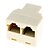 Недорогие Кабель Ethernet-RJ45 1 до 2 LAN Сетевой кабель Y plitter Extender