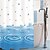 ieftine Perdele de duș Top vânzări-Perdea de dus Blue Print apă W71 x L71 &quot;cu cârlige metalice