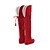 Χαμηλού Κόστους Γυναικείες Μπότες-Γυναικεία Παπούτσια Σουέτ Φθινόπωρο / Χειμώνας Χαμηλό τακούνι &gt;50.8 cm / Μπότες πάνω από το Γόνατο Κορδόνια Κόκκινο / Καφέ / Κίτρινο