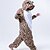 billige Kigurumi-pyjamas-Kigurumi-pyjamas Bjørn Onesie-pyjamas Kostume Koralfleece Cosplay Til Voksne Nattøj Med Dyr Tegneserie Halloween Festival / Højtider