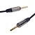 cheap Cable Organizers-Retractable Spring 3.5mm Audio Male to Male Connection Cable Black (1.5M)