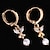 cheap Earrings-KU NIU Women&#039;s Gold Plating Zircon Long 2.5Cm Earring Er0091