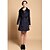 お買い得  レディース コート&amp;トレンチコート-女性ファッション広い襟ウールコート