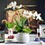 abordables Fleurs artificielles-Une succursale Polyester Orchidées Fleur de Table Fleurs artificielles