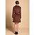 Недорогие Женские пальто и тренчи-Женское шерстяное пальто с широкими отворотами