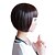 cheap Synthetic Wigs-Capless Short Bob High Quality Synthetic Chestnut Brown Straight Hair Wig Full Bang
