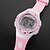 cheap Quartz Watches-Sport Watch / Fashion Watch / Wrist Watch LCD Silicone Band Casual Black / White / Pink / One Year / Songbai CR2025