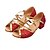 abordables Zapatos de baile latino-Mujer Zapatos de Baile Latino / Salón Brillantina Hebilla Sandalia Purpurina / Lentejuela Tacón Bajo No Personalizables Zapatos de baile Rojo / Plata / Azul / Niños / Ante / EU40