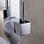 abordables Grifería para lavabos-Baño grifo del fregadero - Cascada / LED Cromo Lavabo 1 Orificio / Sola manija Un agujeroBath Taps