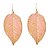 cheap Earrings-Women&#039;s Drop Earrings Leaf Earrings Jewelry Pink / Green For Daily
