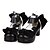 baratos Sapatos Lolita-Mulheres Sapatos Classic Lolita Confeccionada à Mão Salto Alto Sapatos Sólido 4.5 cm Preto Couro PU / Couro de Poliuretano Trajes de Halloween