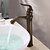 cheap Bathroom Sink Faucets-Antique Vessel Ceramic Valve Antique Copper Bath Taps