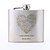 cheap Customized Drinkware-Personalized Gift Heart Pattern 5oz Metal Capital Letters Flask