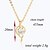 cheap Necklaces-Yueli Women&#039;s White 18K Gold Zircon Pendant Incl. Necklace D0503