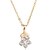 billiga Modehalsband-Yueli kvinnors Vit 18K Guld Zircon Pendant Inkl. Halsband D0509