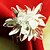 billige Servietter og tilbehør-Perler blomst bryllup Servietring sæt af 12, Akryl Dia 4,5 cm