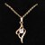 cheap Vip Deal-BIN BIN Women&#039;s 18K Gold Zircon Pendant Incl. Chain(D0155)