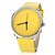 cheap Women&#039;s Watches-Women&#039;s Casual Style Yellow PU Band Quartz Wrist Watch Cool Watches Unique Watches
