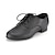 abordables Chaussures de danse d&#039;entraînement-Homme Chaussures Latines Salon Danse en ligne Chaussures de personnage Oxford Lacet Talon Bas Enfant Noir