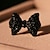 voordelige Oorbellen-Women&#039;s Synthetic Diamond Stud Earrings Imitation Diamond Earrings Bowknot Personalized Cute Jewelry Black For Party Daily