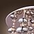 billige Taklamper-160W Modern Beaded Flush Mount Lys med 8 G4 Lights i rustfritt stål Design