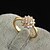 preiswerte Ringe-Yueli Frauen-18K Gold Zirkon Ring J1208