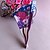 voordelige Waaiers &amp; Parasols-Zijde Fans en parasols-# Stuk / Set Hand Waaier Bloemen Thema Roze Lila Groen Blauw Zwart 15 &quot;X8 1 / 3&quot; X 3 / 4 &quot;(38Cmx21Cmx1Cm)1 &quot;× 8 1