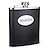 cheap Personalized Drinkware-Personalized Father&#039;s Day Gift Black 8oz PU Leather Capital Letters Flask