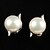 cheap Earrings-Elegant Alloy Silver Plated with Pearl Women&#039;s Stud Earrings