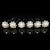 cheap Headpieces-Beautiful Six Pieces Alloy Wedding Bridal Hairpins With Rhinestones And Imitation Pearls
