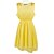 cheap Women&#039;s Dresses-Yellow Dress - Sleeveless Summer Yellow Green Watermelon