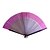 cheap Fans &amp; Parasols-Airbrushed Banboo&amp;Polyester Hand Fan - Set of 4 (Random Color)