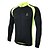 cheap Women&#039;s Cycling Clothing-Arsuxeo Men&#039;s Cycling Jersey Bike Jacket Jersey Top Thermal / Warm Breathable Quick Dry Sports Polyester Spandex Lycra Black / Green Mountain Bike MTB Road Bike Cycling Clothing Apparel Relaxed Fit