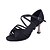 cheap Latin Shoes-Women&#039;s Dance Shoes Satin Latin Shoes / Ballroom Shoes Heel Customized Heel Customizable Almond / Black / Brown